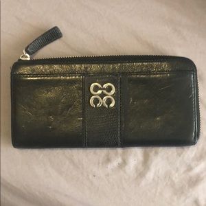 Black leather Coach wallet